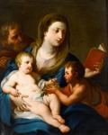 Себастьяно Конча. Святое семейство с младенцем святым Иоанном Крестителем